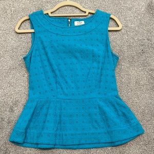 Kate Spade blue eyelet blouse